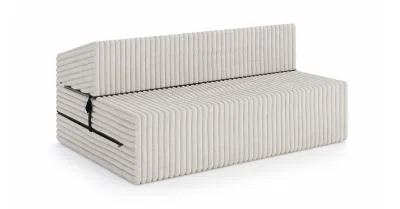 Rozkladacia pohovka SUZI BIELA SZTRUKS 120x200 výška 14 cm
